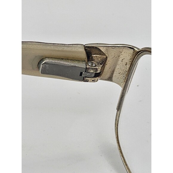 SAKS FIFTH AVENUE women 275 03YG GOLD 55-18-140 Eyeglasses With Case FRAMES ONLY - Picture 7 of 12